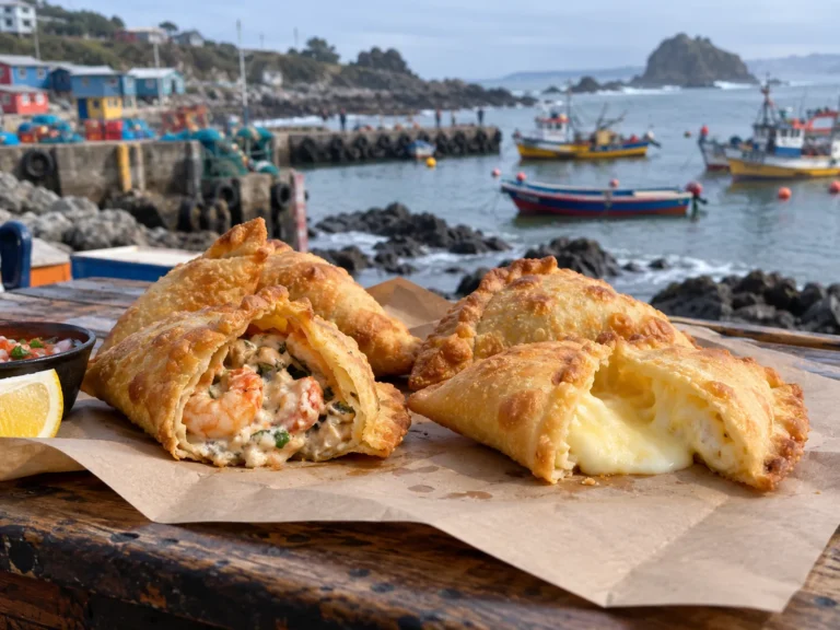 Empanadas de mariscos y queso